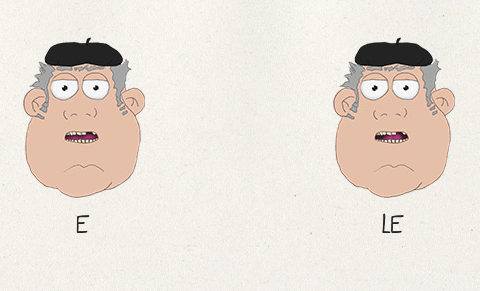 Santiago character design facial expressions (LA, E, LE and TH)