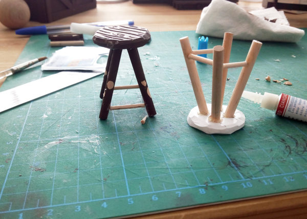 Props - Making bar stools