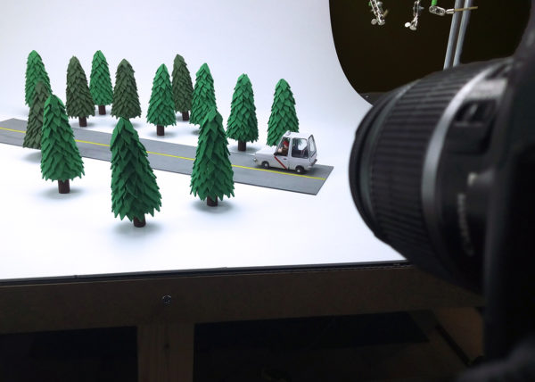 Animating taxi in the forest