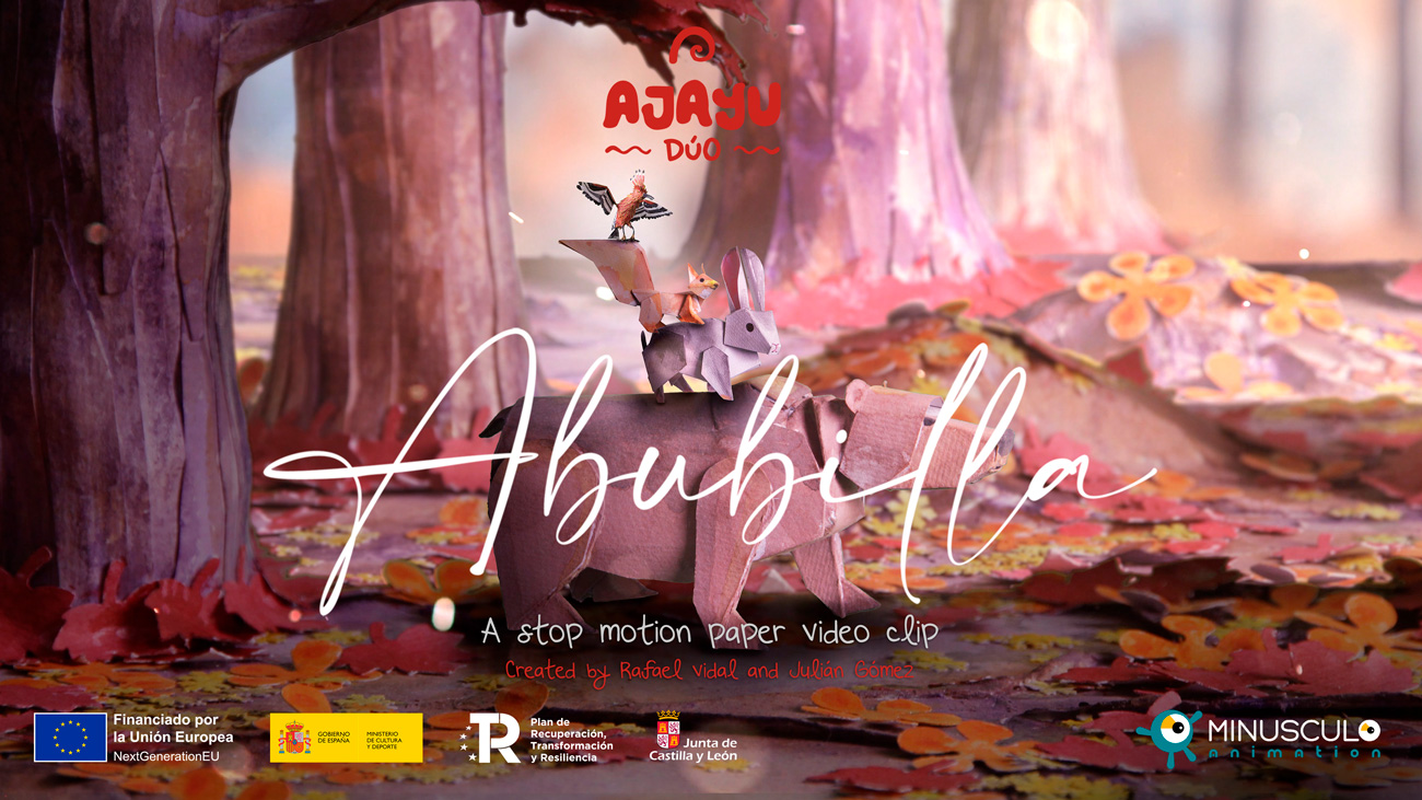 Abubilla - A stop motion paper music video