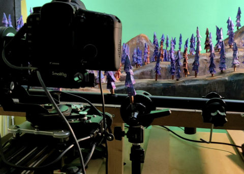 Animating camera on mountains set